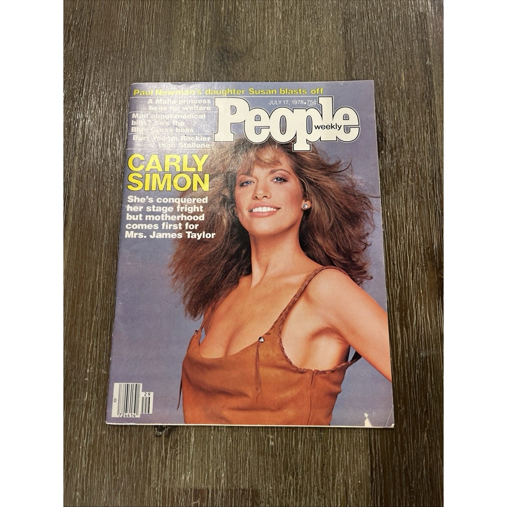 1978 JULY 17 PEOPLE WEEKLY MAGAZINE - CARLY SIMON COVER -Vintage Media Celebrity